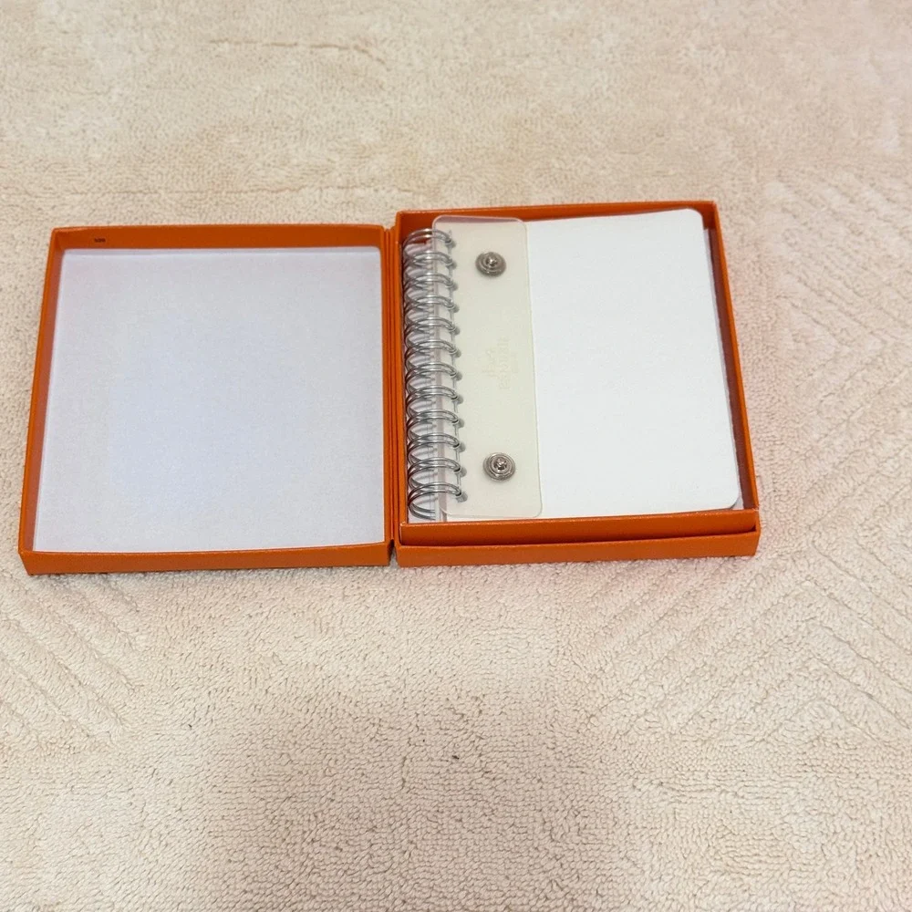 Hermès Paris Spiral Bound Memo Notebook Refill White Horse Logo Unused